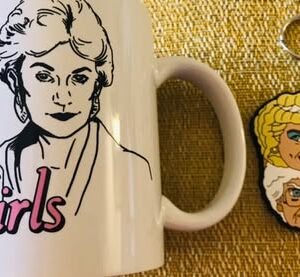 Betty White Golden Girls Mug and Keychain Collectible