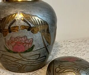 Brass Cloisonné Ginger Jar