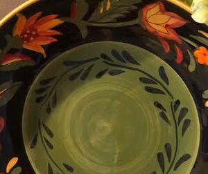 Designer 222 Fifth 13" Pasta Serving Bowl Arabian Flower