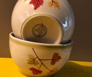 Fall Sectional Platter and bowls