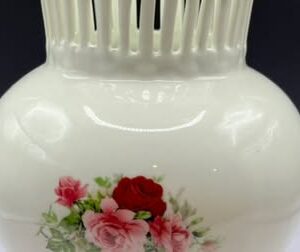 Formalities by Baum Bros. Rose Vase with Gold Trim Medium size
