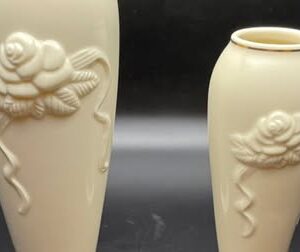 Lenox Vintage Twin Blossom Bud Vase Set: 2pc