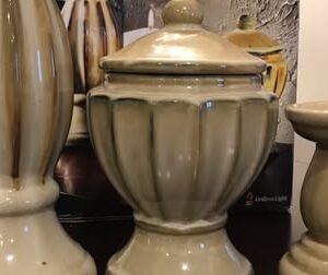 Natural Ceramic Pillar Holder Set