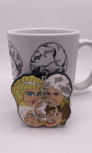 Betty White Golden Girls Mug and Keychain Collectible