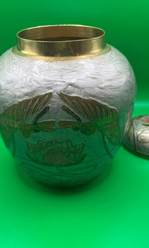 Brass Cloisonné Ginger Jar