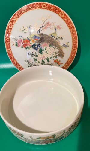 Satsuma Peacock Trinket Bowl
