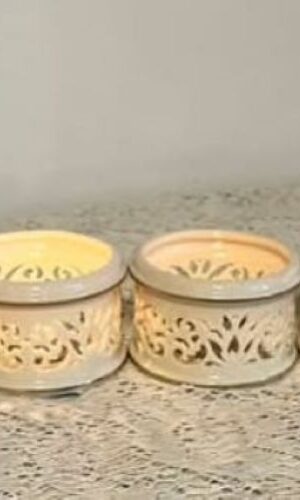 Lenox Collection Ivory Votive China 24k Gold Trim